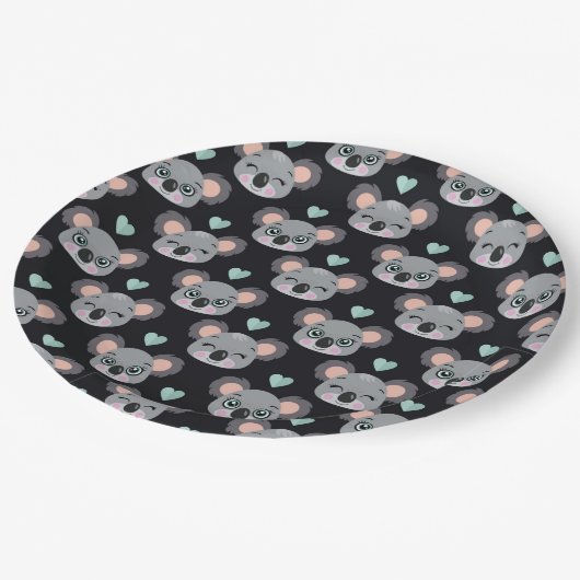 Coalas fofos pappteller (Schrägansicht)