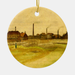 Coalmine in Borinage von Vincent van Gogh Keramik Ornament