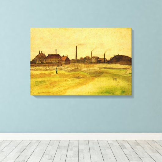 Coalmine in Borinage von Vincent van Gogh Leinwanddruck (Insitu (Holzboden))