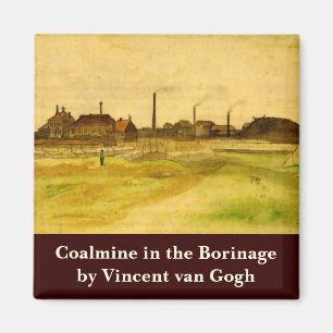 Coalmine in Borinage von Vincent van Gogh Magnet