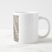 Coarse Natural Fiber Weave Organic Texture Jumbo-Tasse (Rechts)