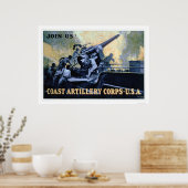 Coast Artillery Corps (US02042) Poster (Küche)