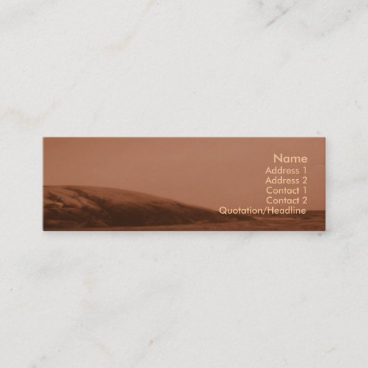 Coast Business Card Mini Visitenkarte (Vorderseite)