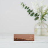 Coast Business Card Mini Visitenkarte (Stehend Vorderseite)
