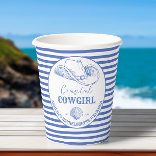 Coast Cowgirl Bachelorette Tischdekor bedruckt Pappbecher