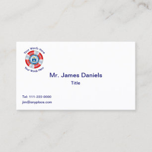 Coast Guard Academy Shield Business Card Visitenkarte