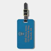 Coast Guard Anchor Ensign Gepäckmarke Gepäckanhänger (Vorderseite vertikal)