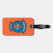 Coast Guard Anchor Girlfriend Luggage Tag Gepäckanhänger (Rückseite horizontal)