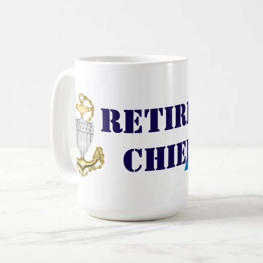 Coast Guard Chief Retired Kaffeetasse (Vorderseite Links)