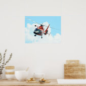 Coast Guard MH-65C Dolphin Hubschrauber Poster (Küche)