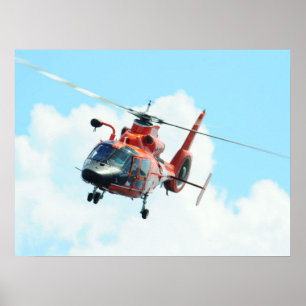 Coast Guard MH-65C Dolphin Hubschrauber Poster