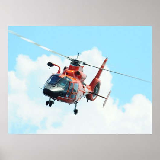 Coast Guard MH-65C Dolphin Hubschrauber Poster (Vorne)
