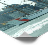 Coast Guard Response Boat & Cutter Eagle Poster (Ecke)