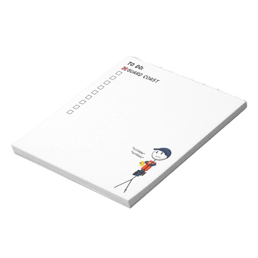 Coast Guard To Do List Editor Notizblock (Rotiert)