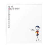 Coast Guard To Do List Editor Notizblock (Vorderseite)