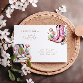 Coast Pink Cowgirl Brautparty Einschließungskarte RSVP Karte