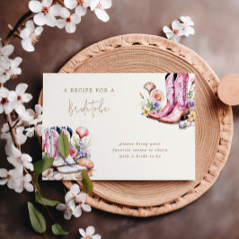 Coast Pink Cowgirl Brautparty Einschließungskarte RSVP Karte