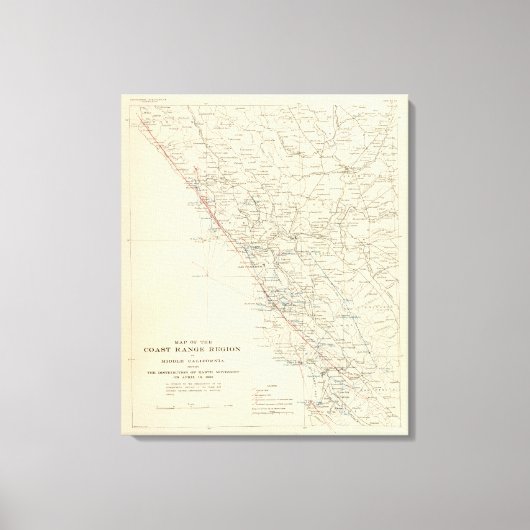 Coast Range Middle California Leinwanddruck (Vorderseite)