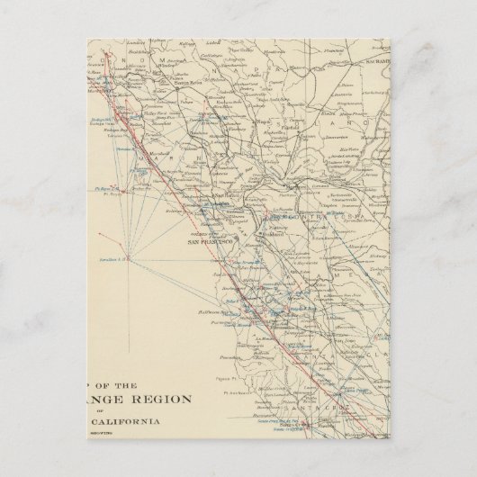 Coast Range Middle California Postkarte (Vorderseite)