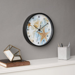 Coast Starfish Beach Thema Wall Clock Uhr