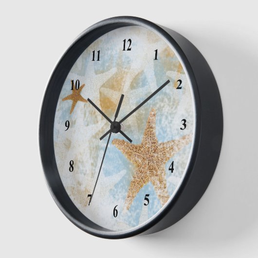 Coast Starfish Beach Thema Wall Clock Uhr (Winkel)