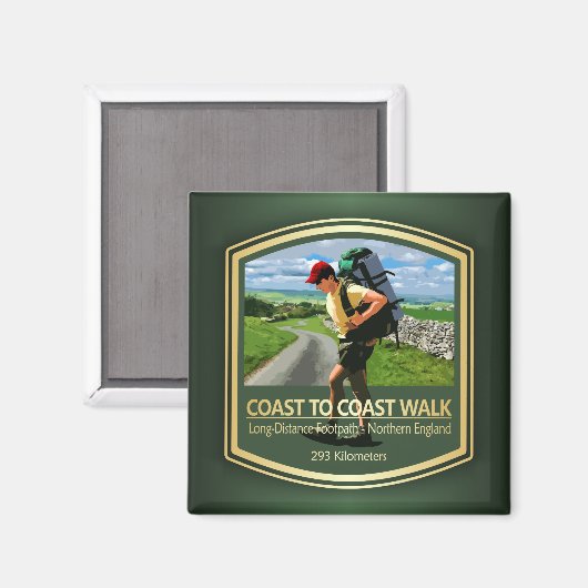 Coast to Coast Walk (PF) Magnet (Vorderseite/Rückseite)