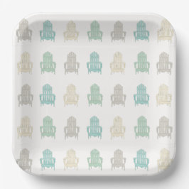 Coastal Adirondack Chairs Lake House Beach House Pappteller