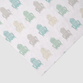 Coastal Adirondack Chairs Lake House Beach House Seidenpapier (Detail)