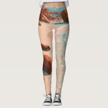 Coastal Adventure Summer Leggings
