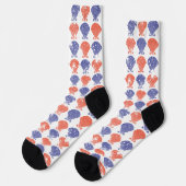 Coastal Americana Seashells Socken (Linkes Detail)