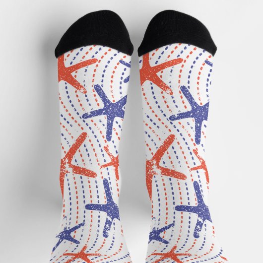 Coastal Americana Starfish Socken (Oben)