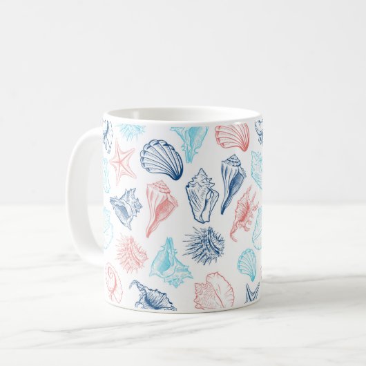 Coastal Aquarellkaffee Tasse (Vorderseite Links)