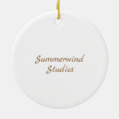 Coastal Art Ceramic Ornament (Hinten)