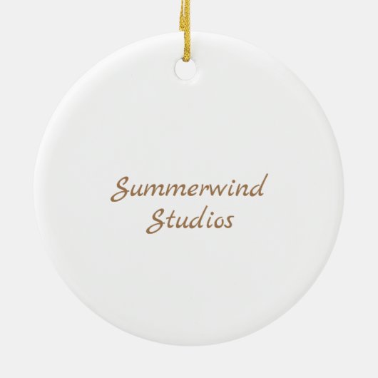 Coastal Art Ceramic Ornament (Hinten)