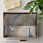 coastal Audobon blue heron Tissue Paper Seidenpapier (Geschenk)
