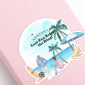 Coastal Bachelor Party Aufkleber