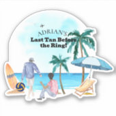 Coastal Bachelor Party Aufkleber (Vorderseite)