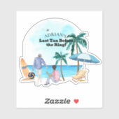 Coastal Bachelor Party Aufkleber (Blatt)