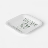 Coastal Bachelorette Cocktail Party Grün Pappteller (Gewinkelt)