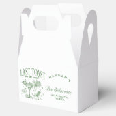 Coastal Bachelorette Moderner Cocktail Party Grün Geschenkschachtel (Geöffnet)