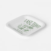 Coastal Bachelorette Moderner Cocktail Party Grün Pappteller (Gewinkelt)