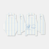 Coastal Bachelorette Modernes Cocktail Party Blau Geschenkschachtel (Ungefaltet)