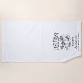 Coastal Bachelorette Modernes Cocktail Party Schwa Strandtuch (Vorderseite)