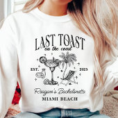 Coastal Bachelorette Modernes Cocktail Party Schwa Sweatshirt