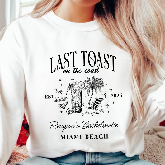Coastal Bachelorette Modernes Cocktail Party Schwa Sweatshirt
