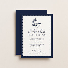 Coastal Bachelorette Party Einladung
