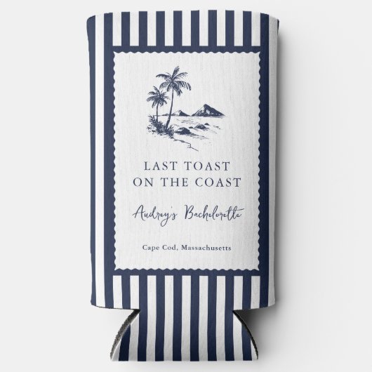 Coastal Bachelorette Party Selters Dosenkühler (Vorderseite)