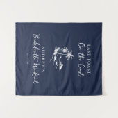 Coastal Bachelorette Party Welcome Sign Wandteppich (Vorderseite (Horizontal))