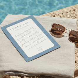 Coastal Bachelorette Thank You Letter  Einladung