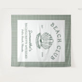 Coastal Bacheloretto Beach Club Wandteppich (Vorderseite (Horizontal))